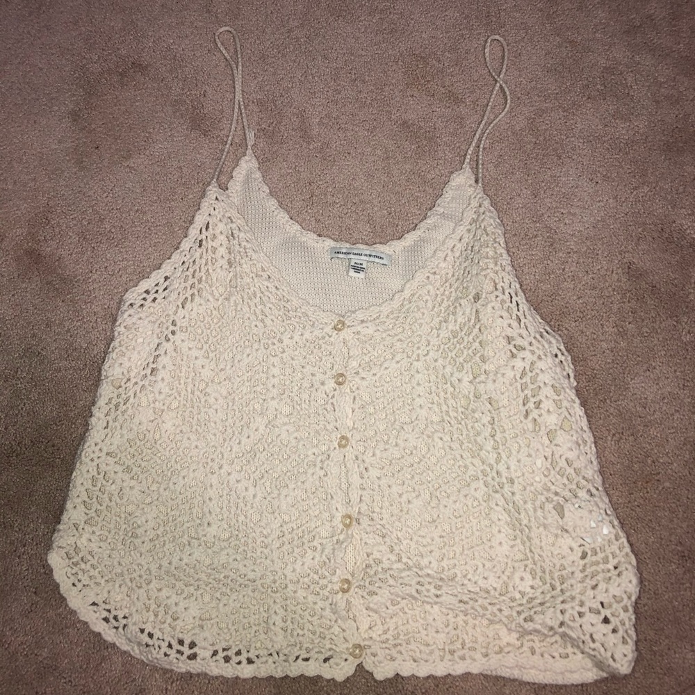 American Eagle cream tank top